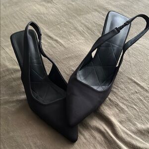 Elegant Black Slingback Heels
